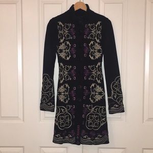 Johnny Was Embroidered Coat